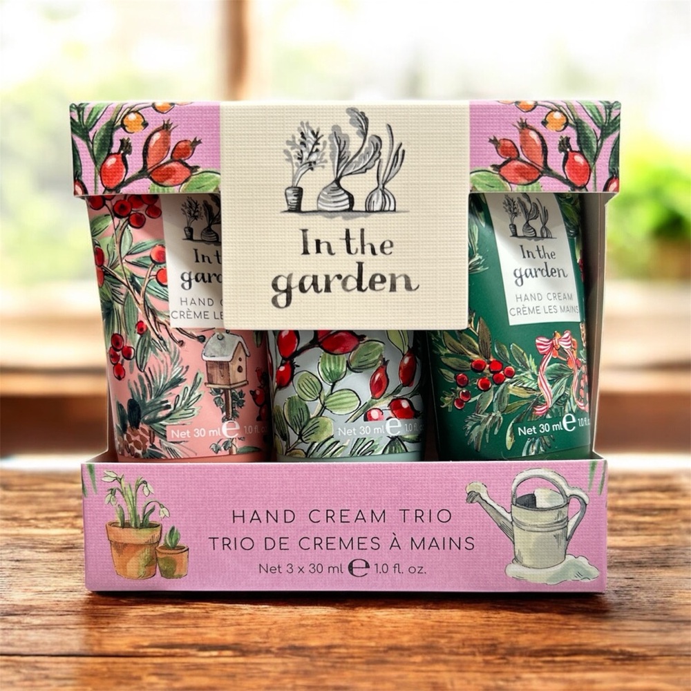 Heathcote & Ivory In The Garden Hand Cream Trio Holiday 3 x 30ml New Product